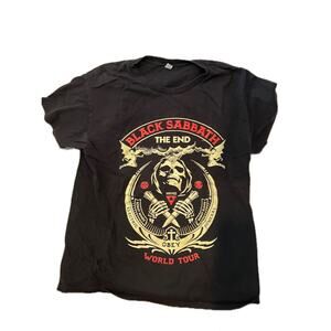 Black Sabbath The End Tour Concert Black T-Shirt Mens Large